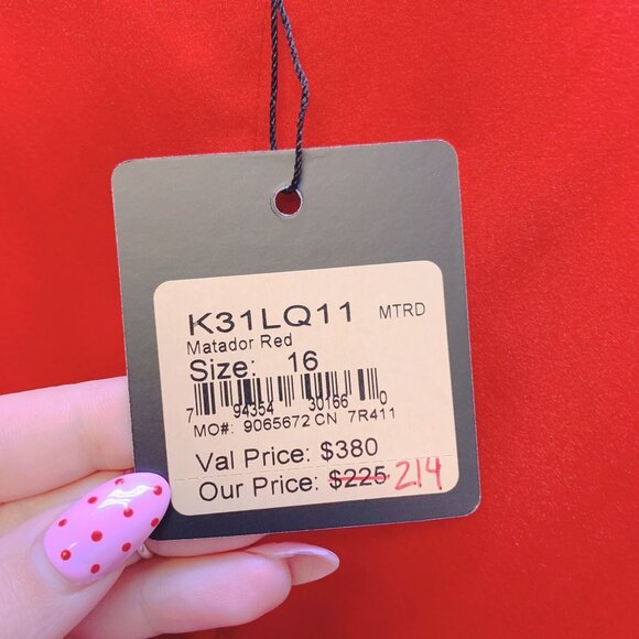 NWT St. John Collection Matador Red Sleeveless Blouse 16 - Picture 5 of 6